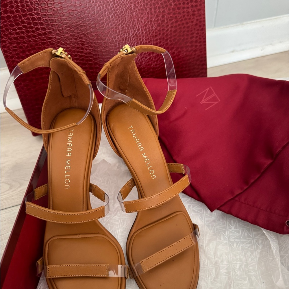 Brand New Pillow top Tamara Mellon Frontline 105 (Honey) - Picture 9 of 12